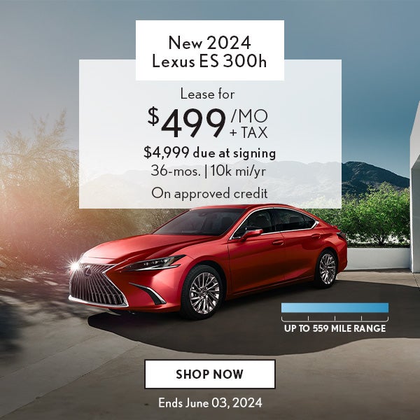 Lease a Lexus ES 300h for $499/month plus tax
