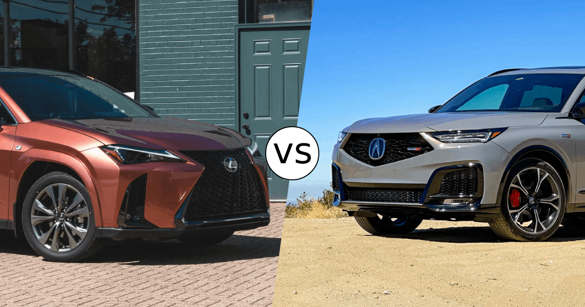 2025 Lexus UX vs. Acura MDX