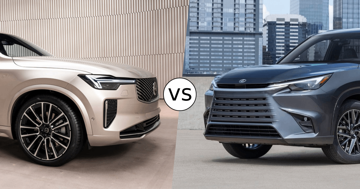2025 lexus tx vs 2025 volvo xc90