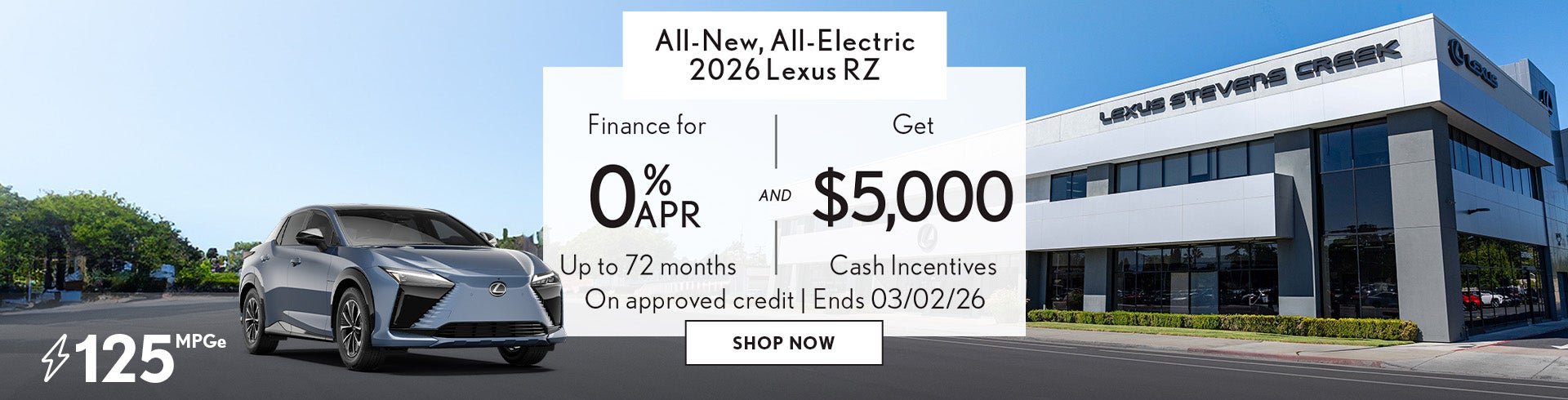 Finance an All-New, All-Electric RZ for 0% APR + $1K Cash