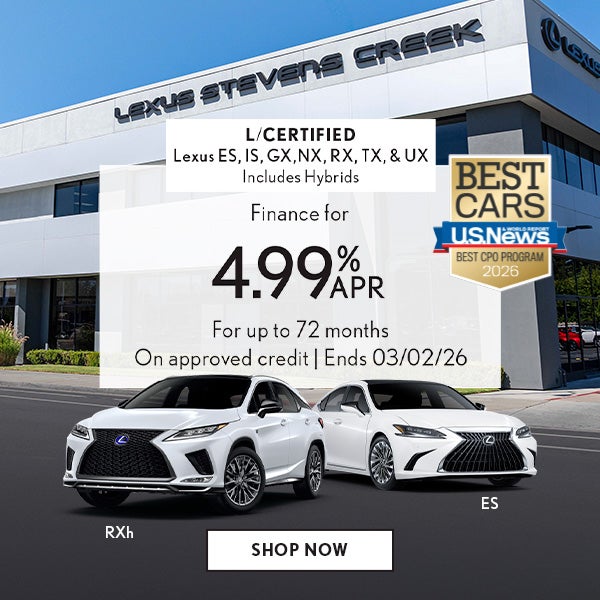 Finance an L/Certified vehicle for 4.99% APR