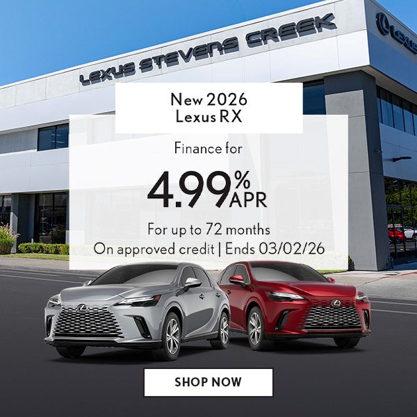 Finance a new 2026 RX for 4.99% APR