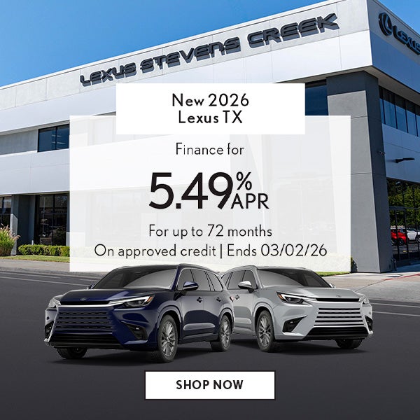 Finance a new 2026 TX for 5.49% APR