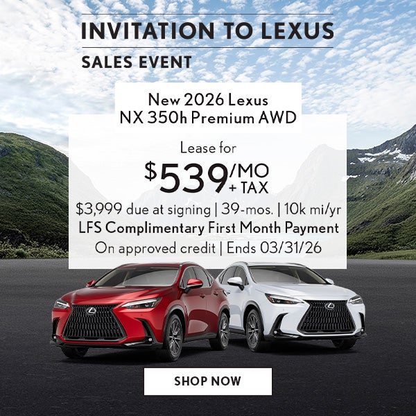 Lease a NX350h for $539/mo + tax