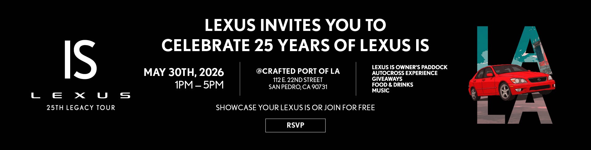 Lexus IS 25th Legacy Tour