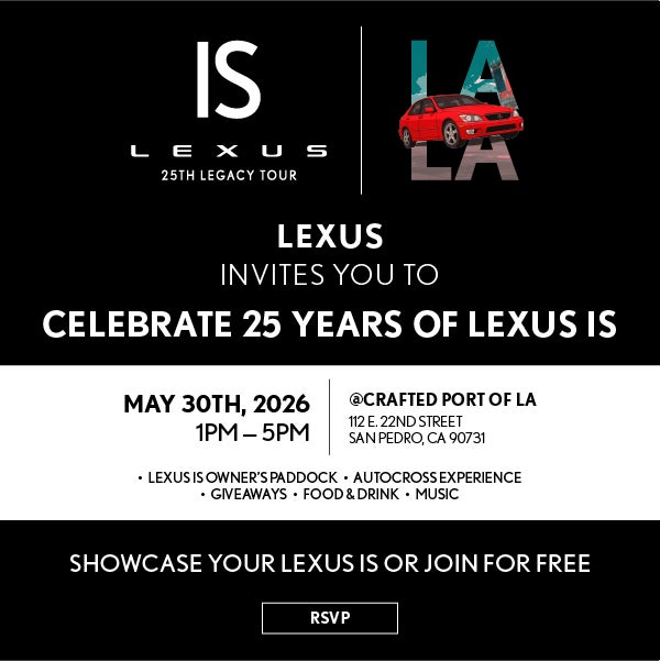 Lexus IS 25th Legacy Tour