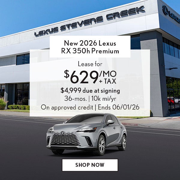Lease a Lexus RX 350h Premium for $629/mo + tax