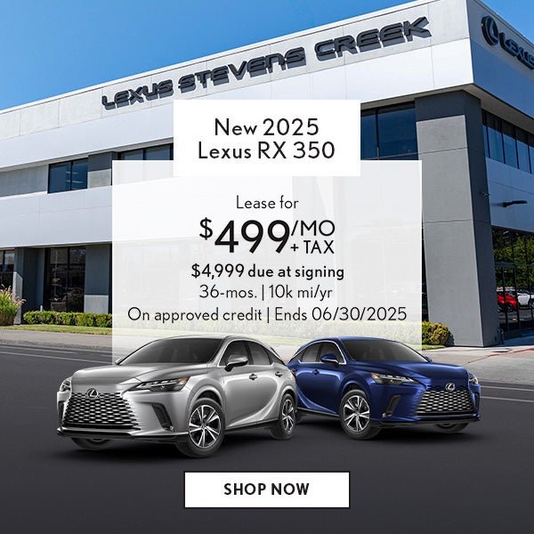 Lease a New RX 350 for $499 per Month!