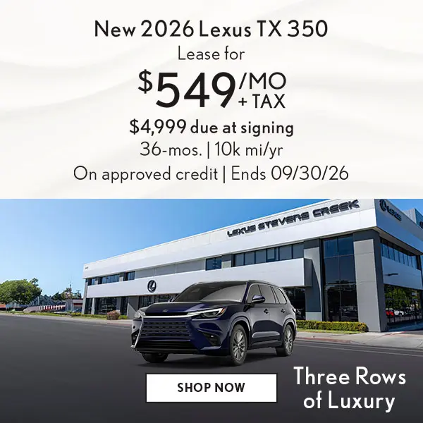 Lease a new TX 350 for $549/mo + tax