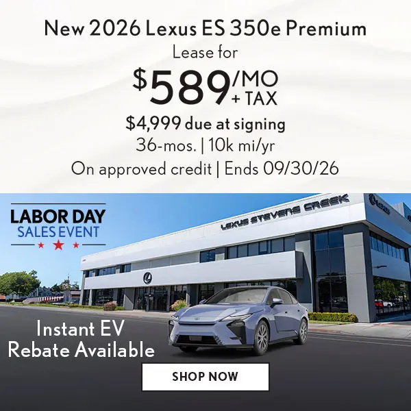 Lease a new ES 350e Premium for $589/mo + tax