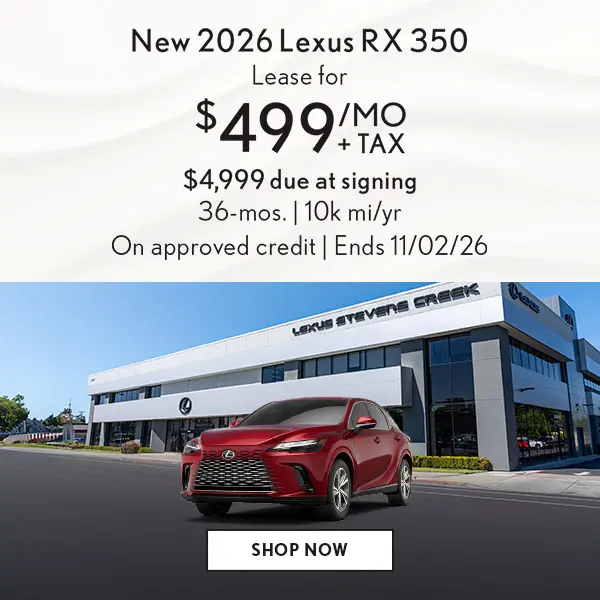 Lease a new RX 350 for $499/mo