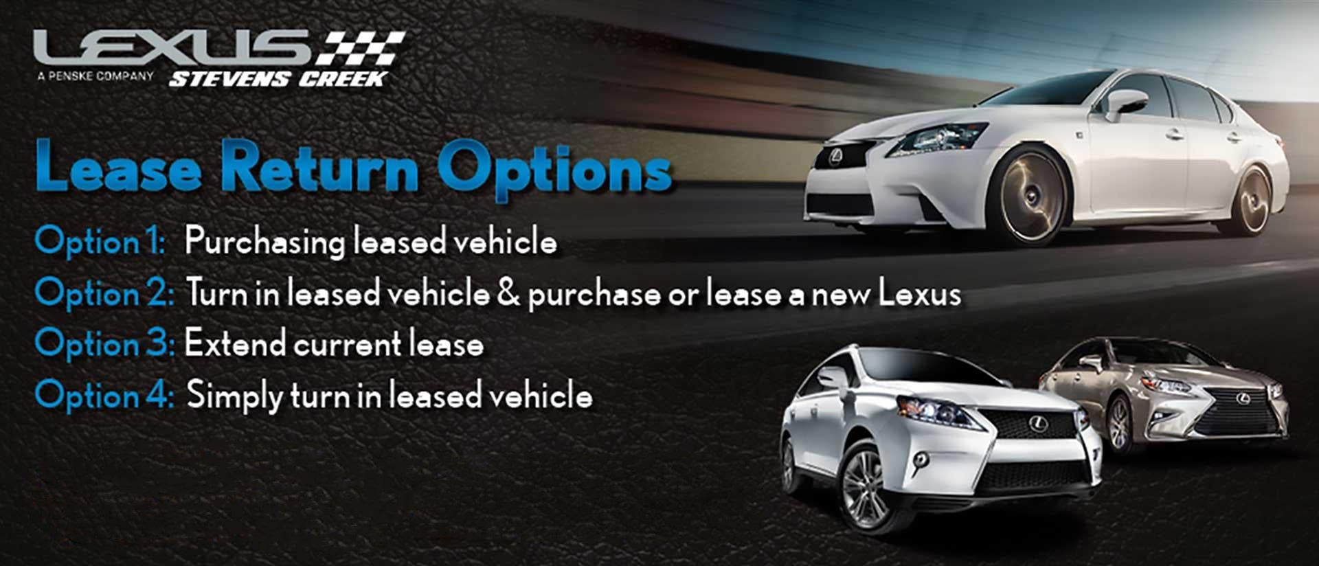 Lease Return Options | Lexus Stevens Creek in San Jose CA