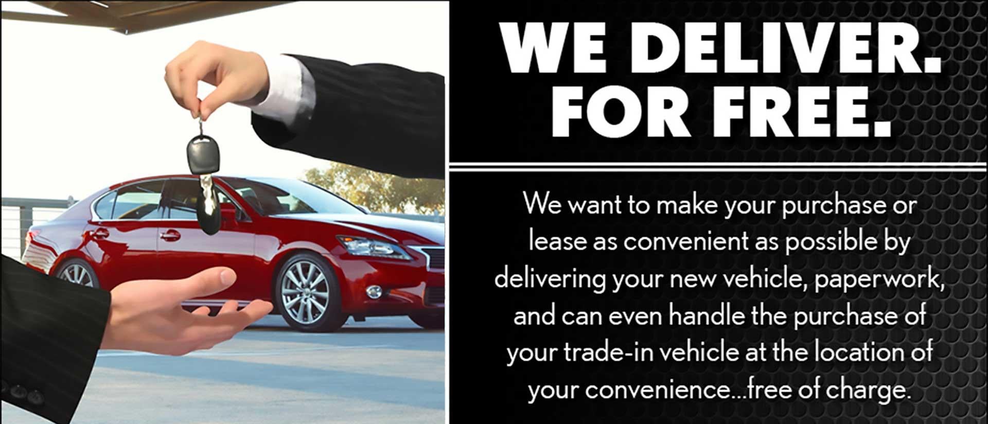 We Deliver For Free | Lexus Stevens Creek in San Jose CA